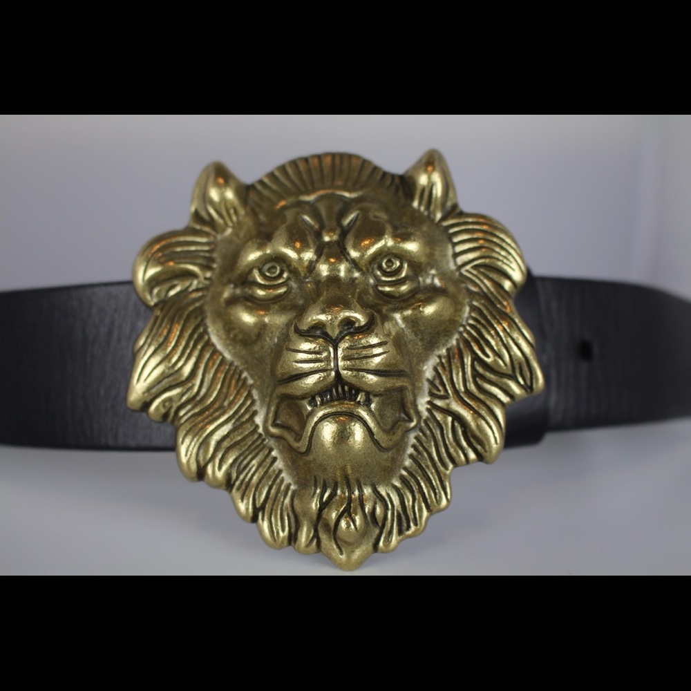 Men’s lion Leather Belt Size 35